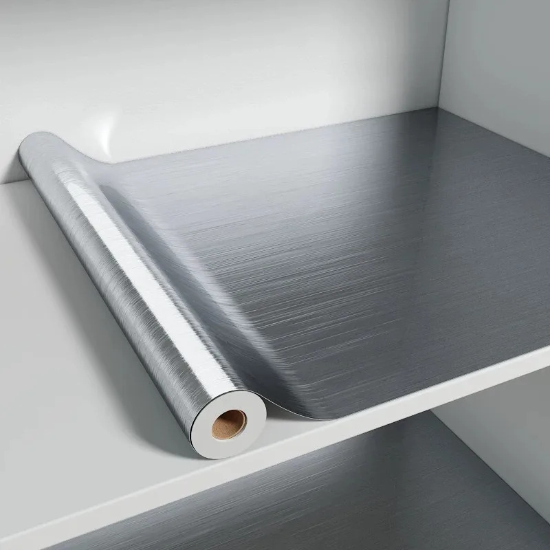 Commercial Kitchen Wall Panels - PVC 스테인리스 브러쉬드 실버 탈부착 가능한