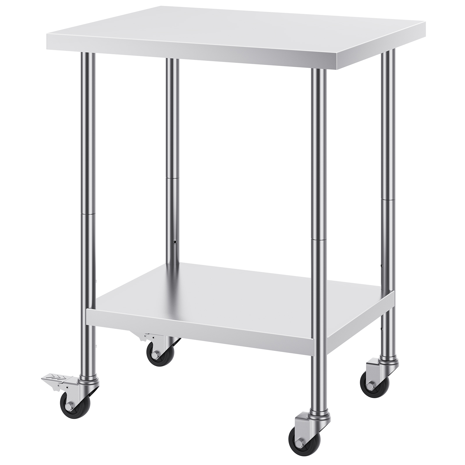 Commercial Kitchen Prep Table - SucceBuy 바퀴가 달린 스테인레스 스틸 작업대