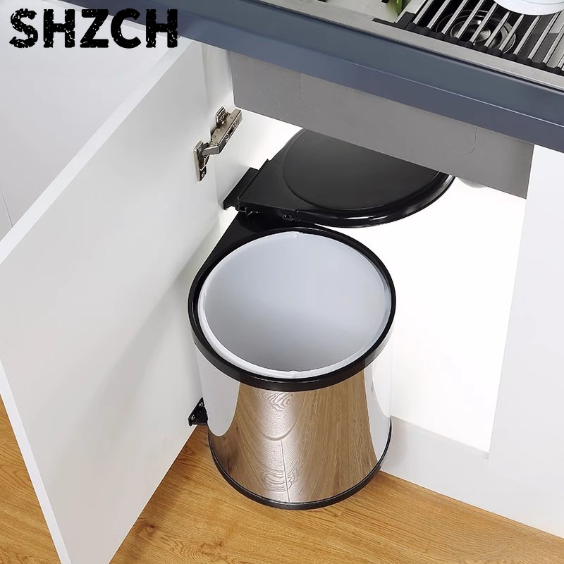 Commercial Kitchen Bin - 프리미엄 슬라이드형 캐비닛 쓰레기통 스테인리스 스틸