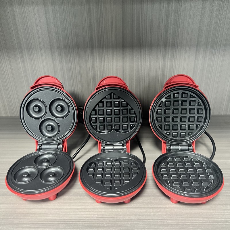 Sandwich Press Panini - 다기능 미니 하트 모양 와플 메이커