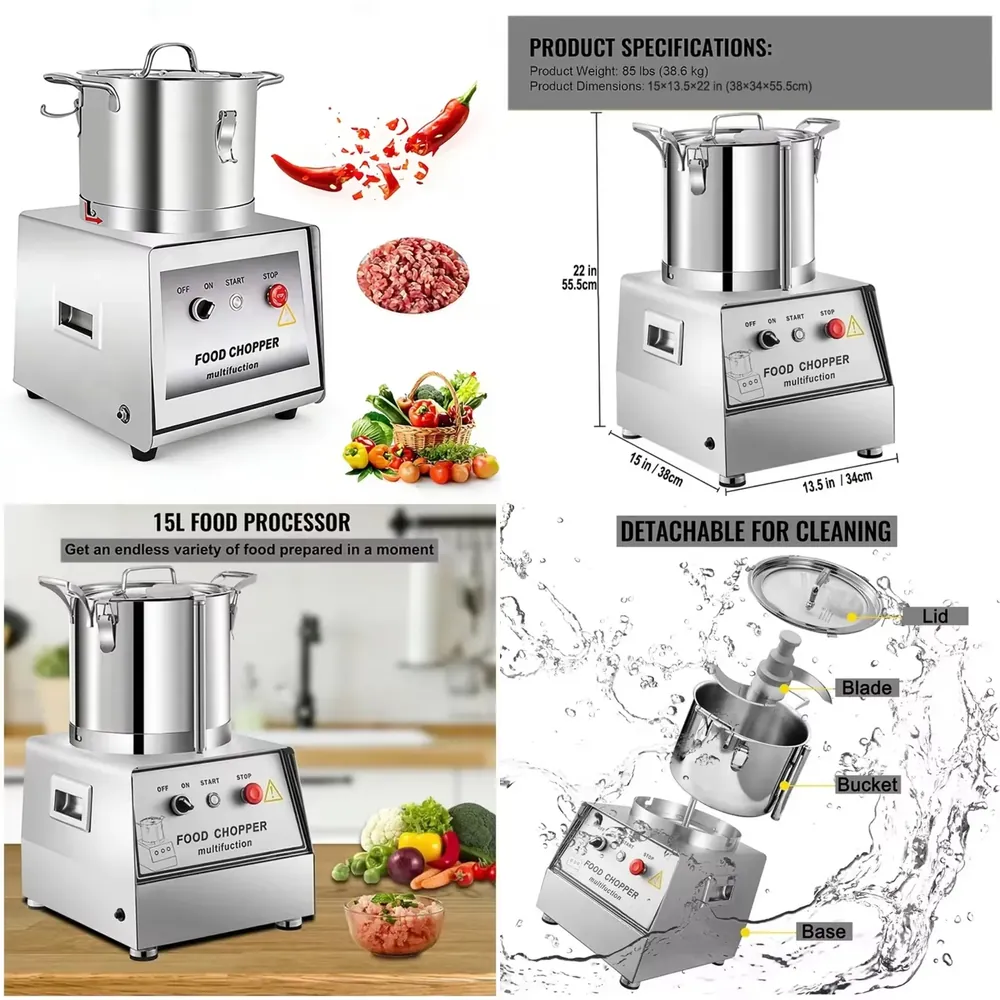 Commercial Kitchen Grinder - 2026 스테인리스 스틸 전기 상업용 식품