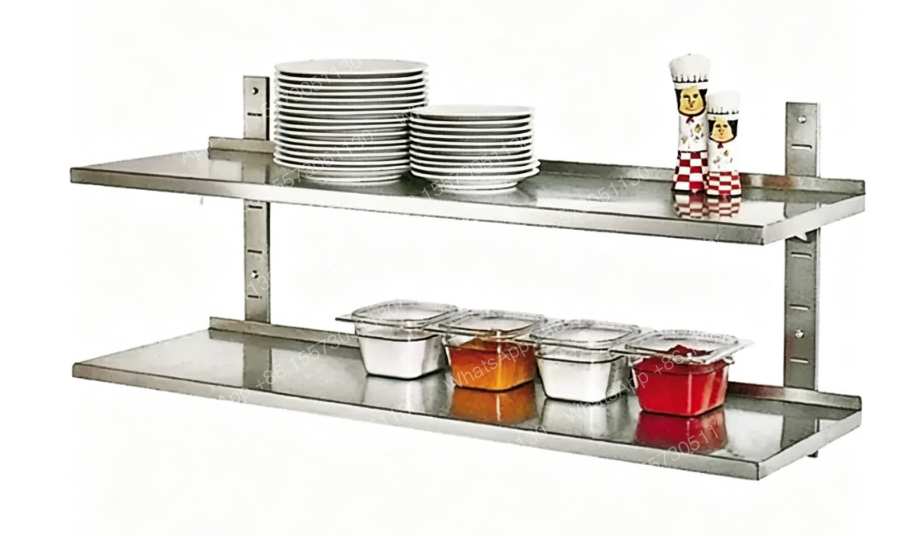 Wall Shelf Commercial Kitchen - 산업용 주방기기 스테인리스 이중 선반 상업용