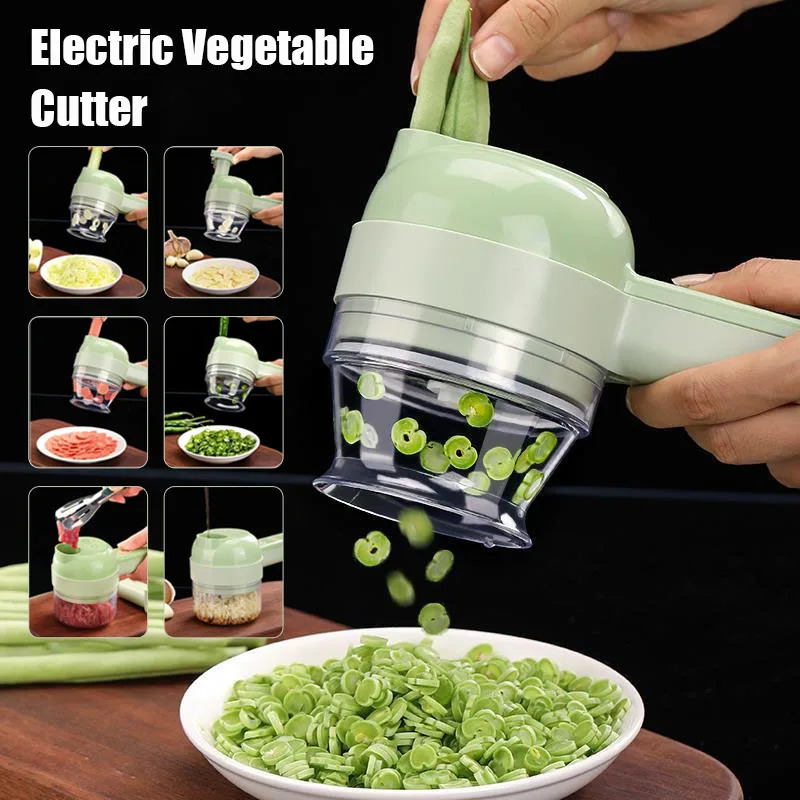 Commercial Kitchen Grinder - 4 in 1 전기 야채 커터,