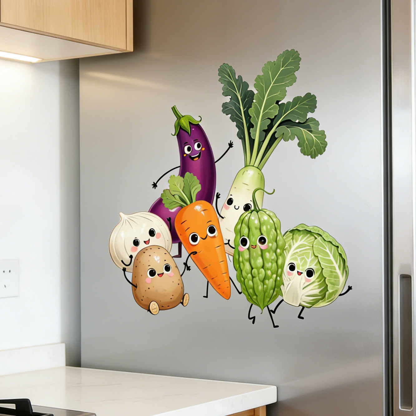 정서적으로 표현력이 풍부한 야채 벽 스티커, 가정 장식 - Commercial Kitchen Wall Panels 리뷰 및 가격