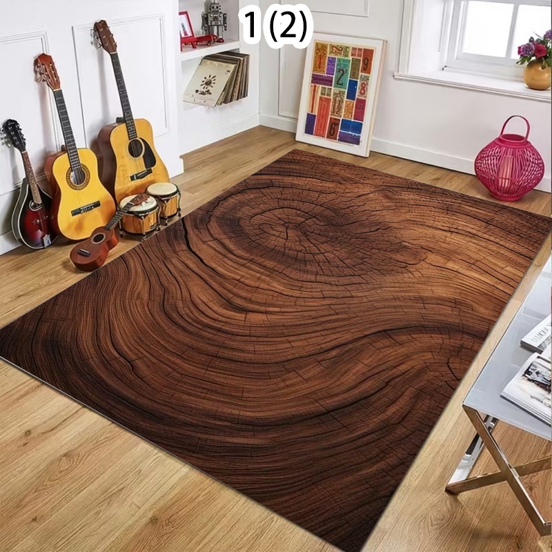 자연스러운 나무결 무늬 러그 브라운 러스틱 질감 논슬립 - Commercial Kitchen Non Slip Flooring 리뷰 및 가격