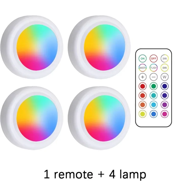 RGB LED 언더 캐비닛 조명(리모컨 포함) 배터리  - Commercial Kitchen Lighting 리뷰 및 가격