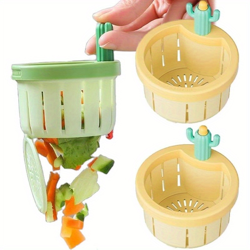 1-5pcs 선인장 싱크 배수 스트레이너 프레스 자동  - Commercial Kitchen Bin 리뷰 및 가격