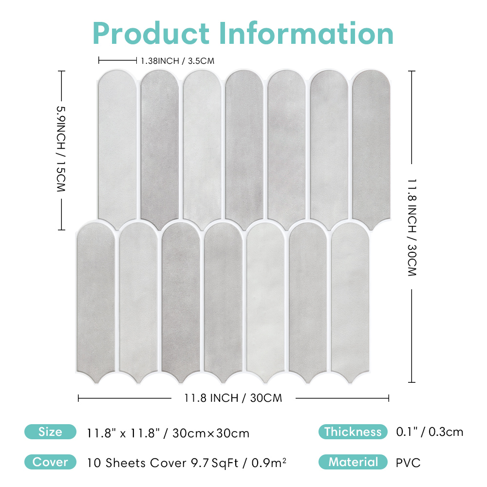 5/10/20개입 3D 물고기 비늘 무늬 접착식 벽 패 - Commercial Kitchen Wall Panels 리뷰 및 가격