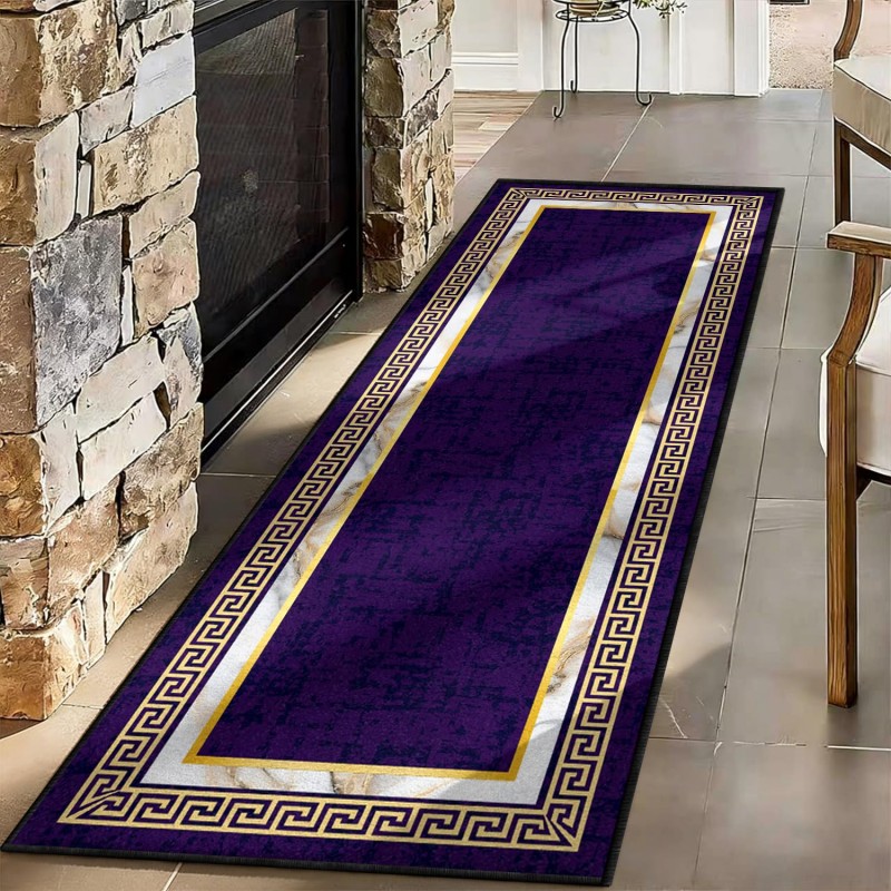 추상 예술 러너 러그 블루 옐로우 스플래시 페인트 패턴 - Commercial Kitchen Non Slip Flooring 리뷰 및 가격