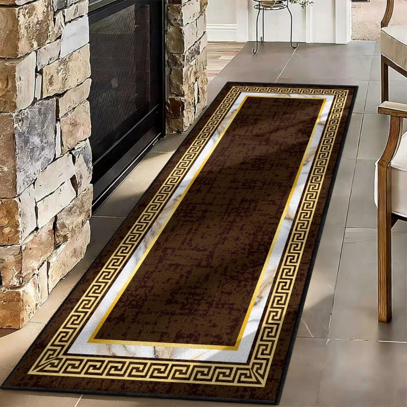 추상 예술 러너 러그 블루 옐로우 스플래시 페인트 패턴 - Commercial Kitchen Non Slip Flooring 리뷰 및 가격