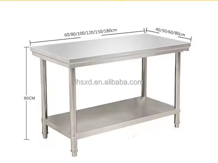 상업용 주방기기 고품질 스테인리스 스틸 식품 준비대 고 - Commercial Kitchen Prep Table 리뷰 및 가격