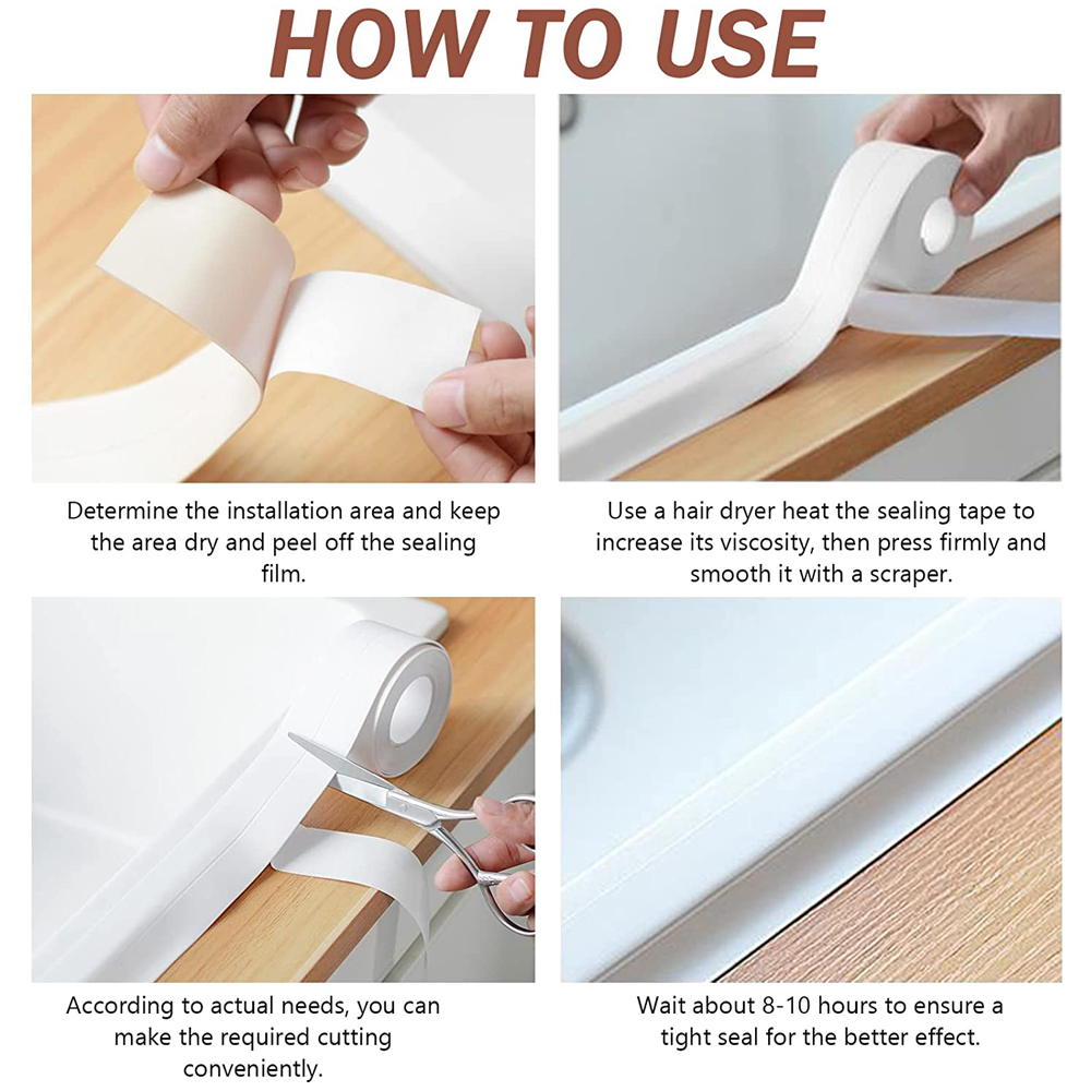 3.2M 욕실 코킹 테이프 자체 접착 PVC 오일 방지 - Commercial Kitchen Wall Panels 리뷰 및 가격