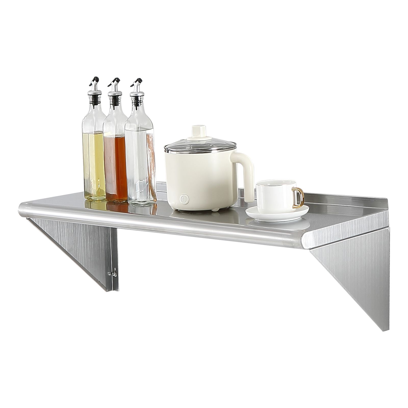 12인치 x 36인치 스테인리스 스틸 선반, 브래킷이  - Wall Shelf Commercial Kitchen 리뷰 및 가격