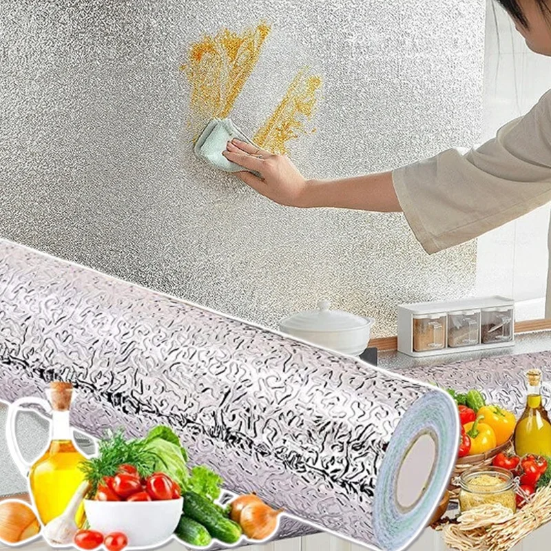 알루미늄 호일 기름 방지 주방 벽 스티커 셀프 접착 방 - Commercial Kitchen Wall Panels 리뷰 및 가격