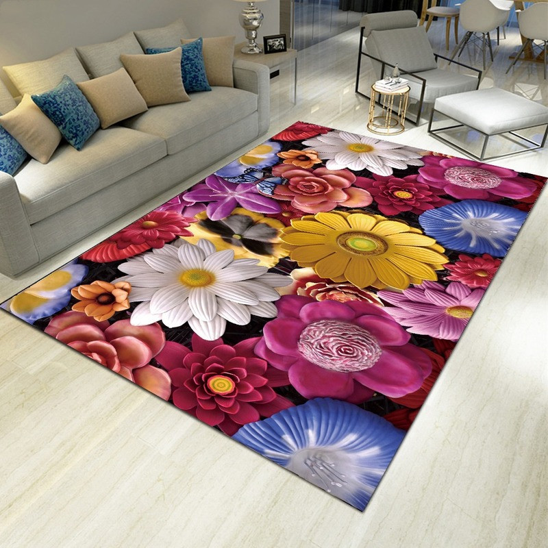 풍경 꽃무늬 프린트 카펫 홈 데코 거실 러그 현관 매트 - Commercial Kitchen Non Slip Flooring 리뷰 및 가격
