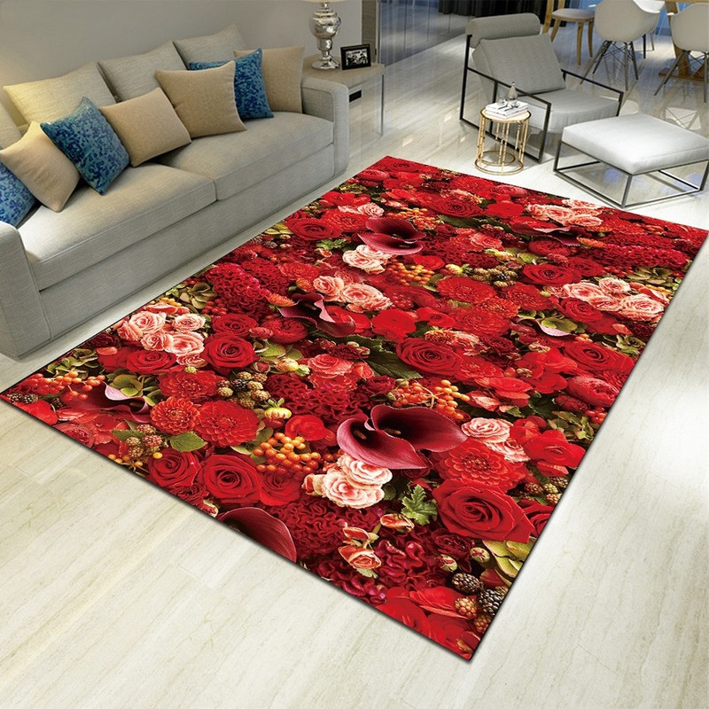 풍경 꽃무늬 프린트 카펫 홈 데코 거실 러그 현관 매트 - Commercial Kitchen Non Slip Flooring 리뷰 및 가격
