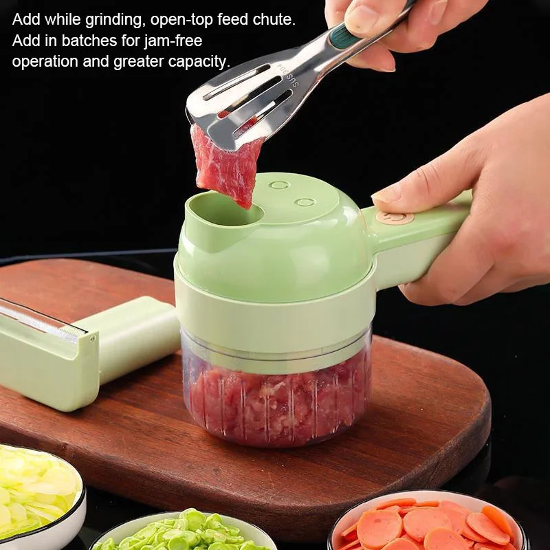 4 in 1 전기 야채 커터, 푸드 필러, 슬라이서,  - Commercial Kitchen Grinder 리뷰 및 가격