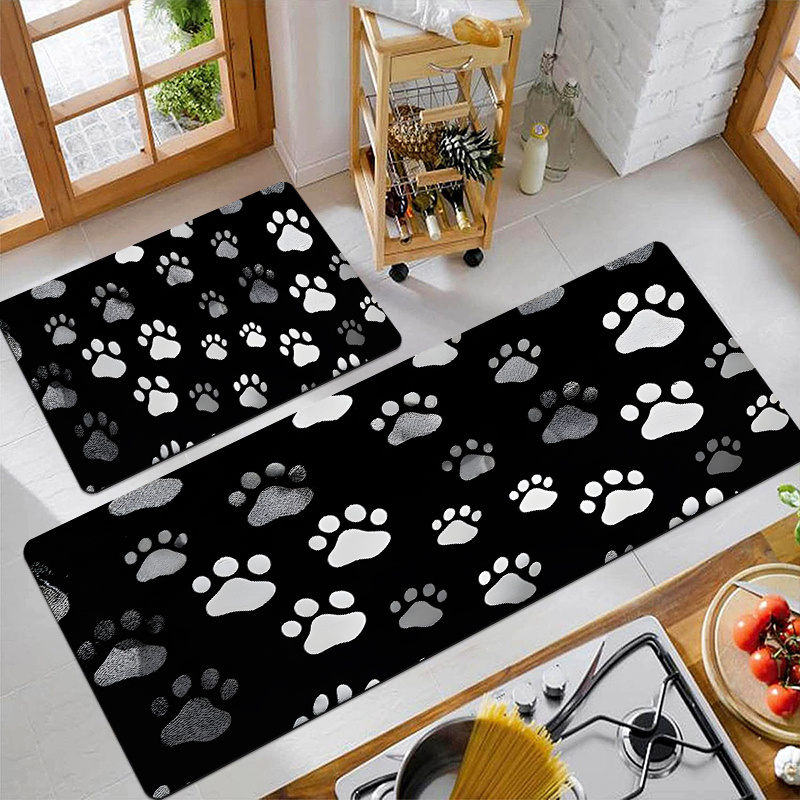 동물 발자국 카펫 매트 러그 주방 바닥 러너 홈 데코레 - Commercial Kitchen Non Slip Flooring 리뷰 및 가격